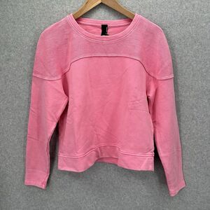 Bobi Los Angeles Reverse Yoke‎ Pullover Sweater Daiquiri Pink Cotton Size Medium